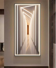 3D Crystall Painting Modern  With Warm Led Light